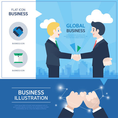矢量商業(yè)業(yè)務(wù)分析設(shè)計圖片-矢量商業(yè)合作